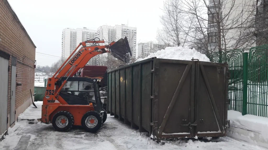 Вывоз снега контейнерами в Химках — цена от 3317 руб., заказать контейнер для снега в ПроМусор